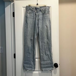 Agolde Criss Cross Upsized Jean in Suburbia
